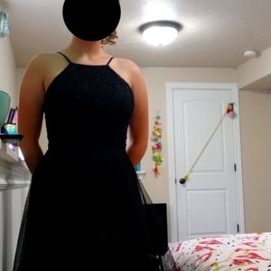 Black layered dress
